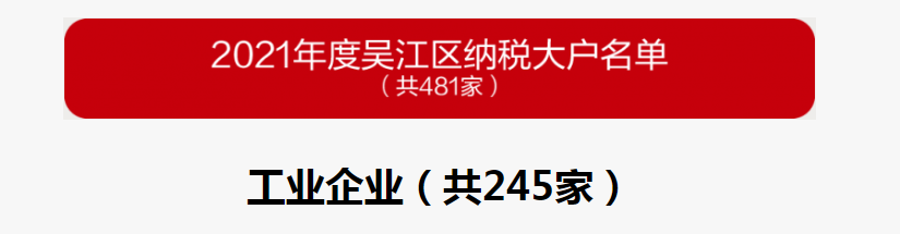 吴江区百强企业、纳税大户，蒙纳驱动榜上有名