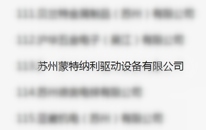 吴江区百强企业、纳税大户，蒙纳驱动榜上有名